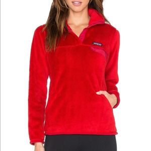 Patagonia Re-Tool Snap-T Fleece Pullover Jacket Red Size Small